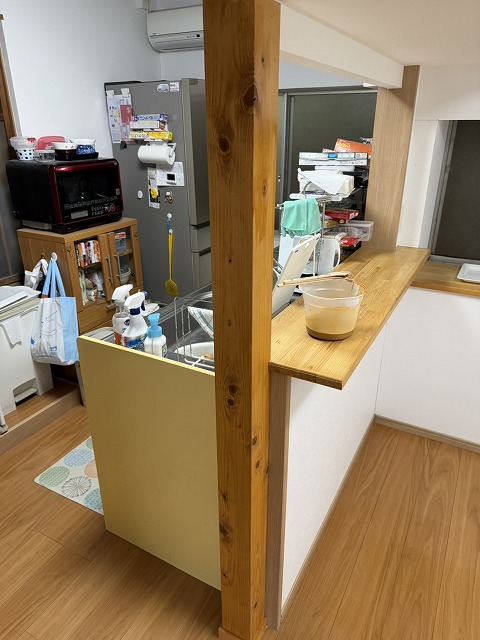 綾歌郡　柱の塗り替え後の様子